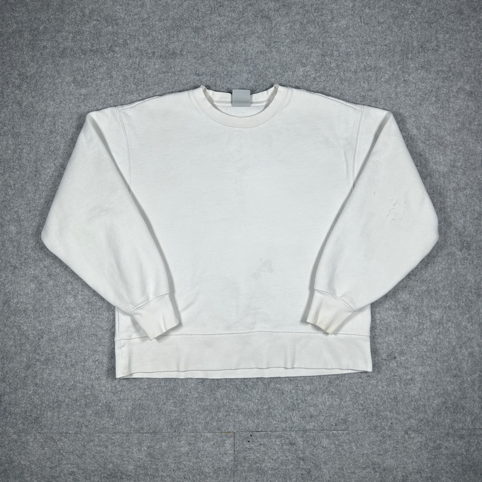 Tna Sweatshirt Womens Size 1 White Cozyaf Fleece Oversized Crewneck Lounge Soft
